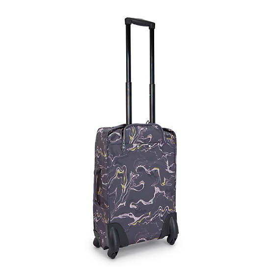 Walizki Kipling Darcey Small Printed Carry-On Rolling Niebieskie | PL 1471OK